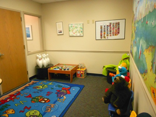 St. Louis - Children's eye exam - waiting area